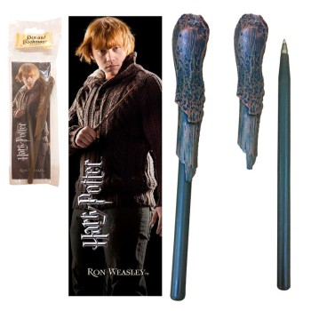 Harry Potter Ron Weasley wand pend and bookmark