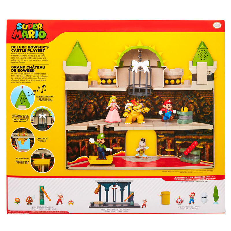 Mario Bros deluxe Bowser Castle playset Mario Bros deluxe Bowser Castle playset