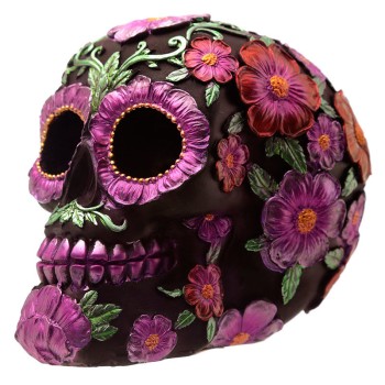 Day of the Dead Daisy and Flower Skull Decoration assorted figure