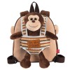 Max Monkey reversible backpack with plush toy 25cm