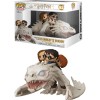 POP figure Harry Potter Gringotts Dragon with Harry. Ron and Hermione