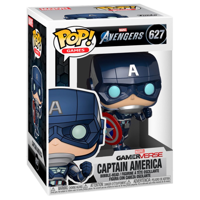 POP figure Marvel Avengers Game Captain America Stark Tech Suit