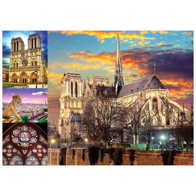 Notre Dame Collage puzzle 1000pcs Notre Dame Collage puzzle 1000pcs