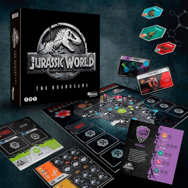 Spanish Jurassic World board game