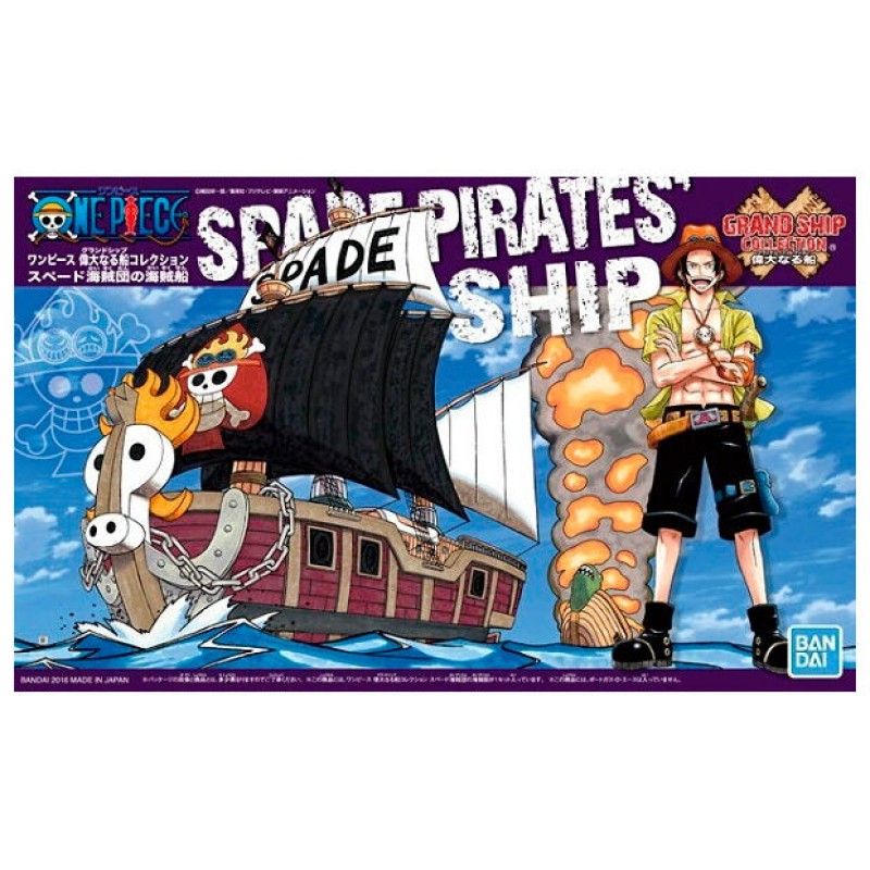One Piece Spade Pirates Ship Model Kit figure 15cm