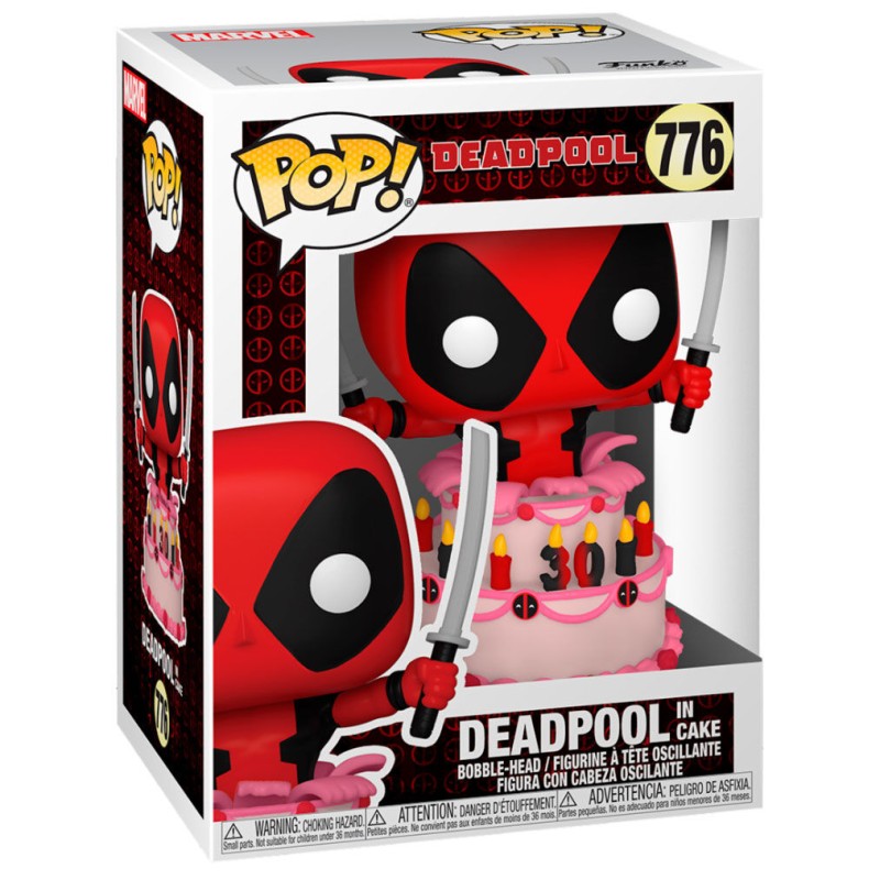 POP figure Marvel Deadpool 30th Deadpool in Cake