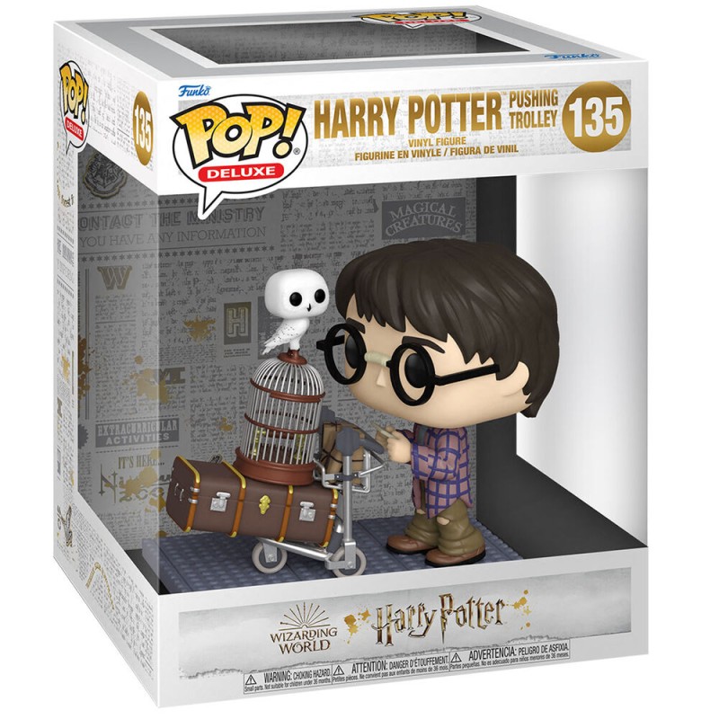 POP figure Harry Potter Anniversary Harry Pushing Trolley