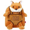 Fox backpack with plush toy 26cm