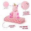 Lily Unicorn Soft blanket + plush toy 22cm