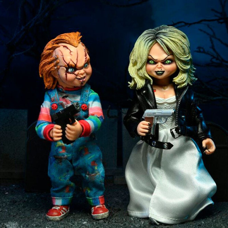 Bride of Chucky - Chucky and Tiffany Clothed pack 2 figures 14cm