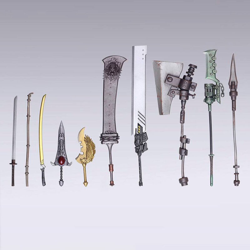 Square Enix pack 10 accessories for Bring Arts Weapon Collection figures