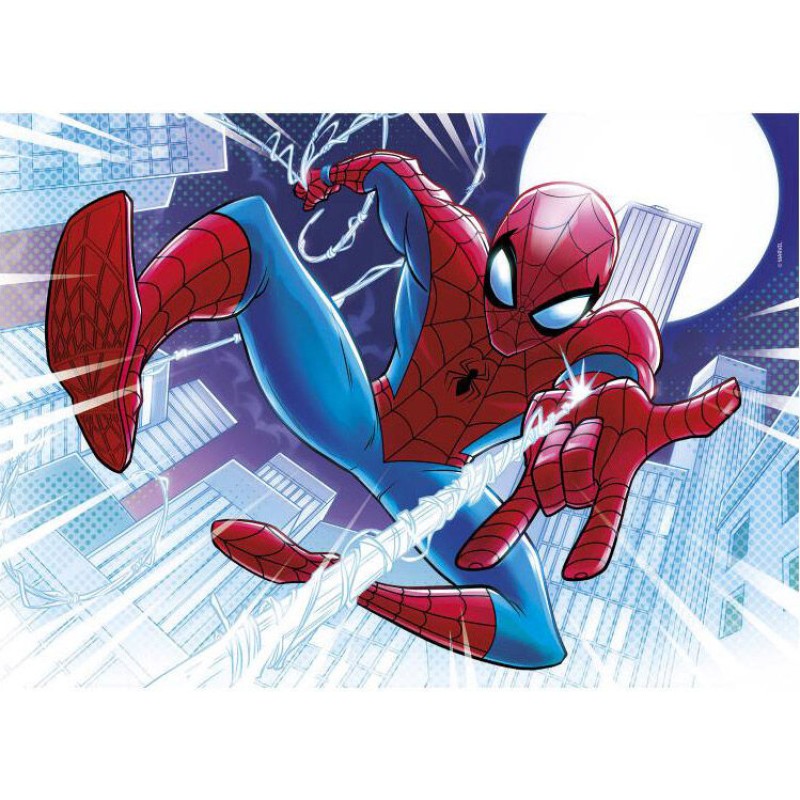 Marvel Spiderman glowing puzzle 104pcs