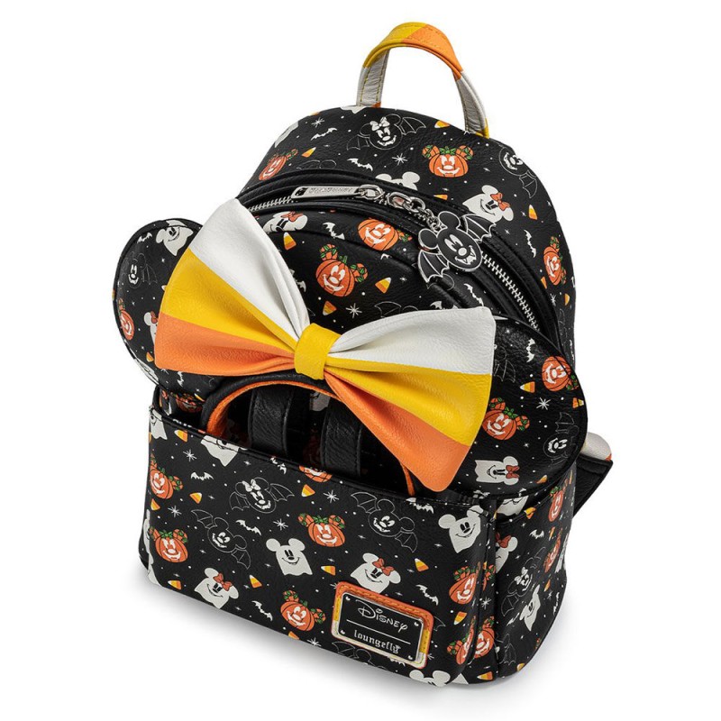 Loungefly Disney Mickey and minnie Spooky Halloween Backpack + headband set 27cm