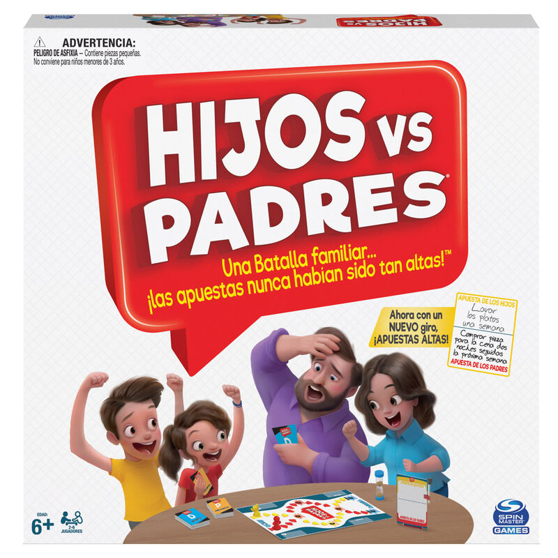 Spanish Children vs Parents Spanish board game