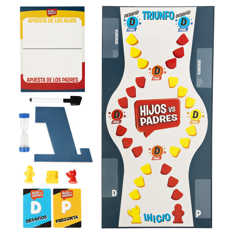 Spanish Children vs Parents Spanish board game