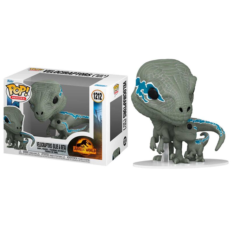 POP figure Jurassic World 3 Velociraptors Blue & Beta