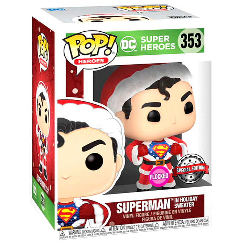Set figure POP & Tee Back DC Comics Superman Exclusive Flocked