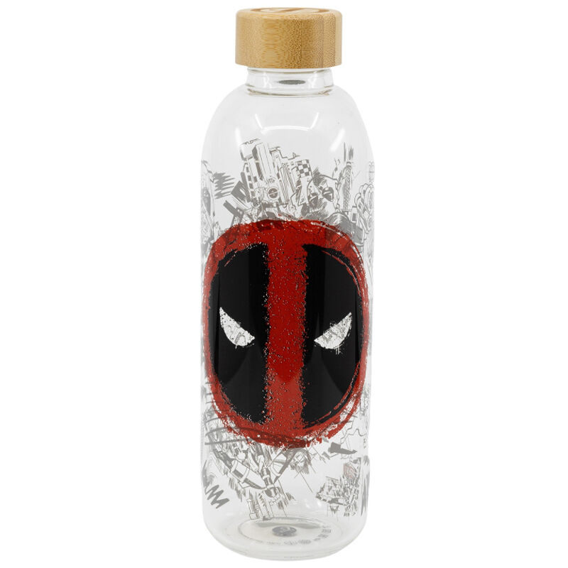 Marvel Deadpool glass bottle 1030ml Marvel Deadpool glass bottle 1030ml