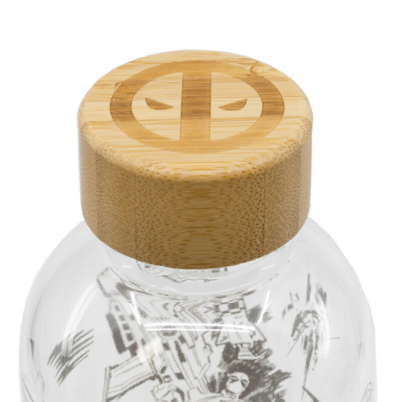 Marvel Deadpool glass bottle 1030ml Marvel Deadpool glass bottle 1030ml