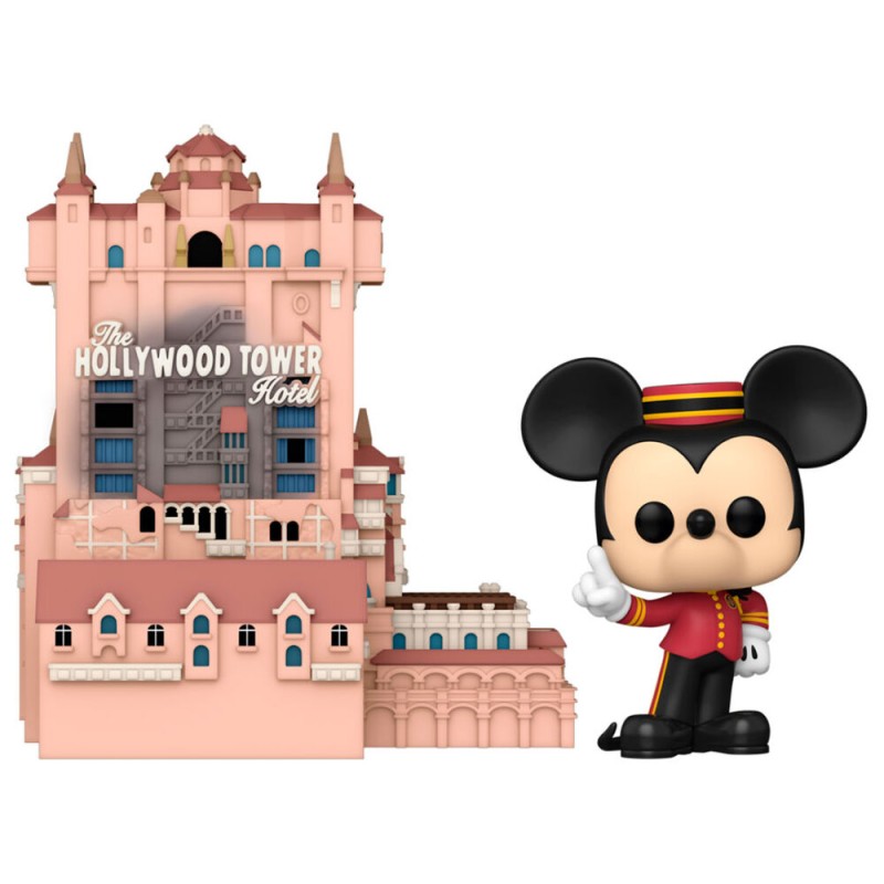 POP figure Walt Disney World 50th Anniversary Hollywood Tower Hotel and Mickey Mouse
