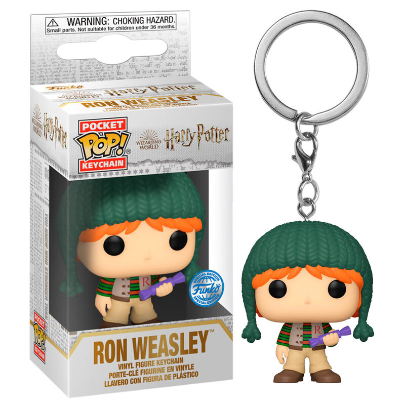 Pocket POP Keychain Harry Potter Holiday Ron Exclusive