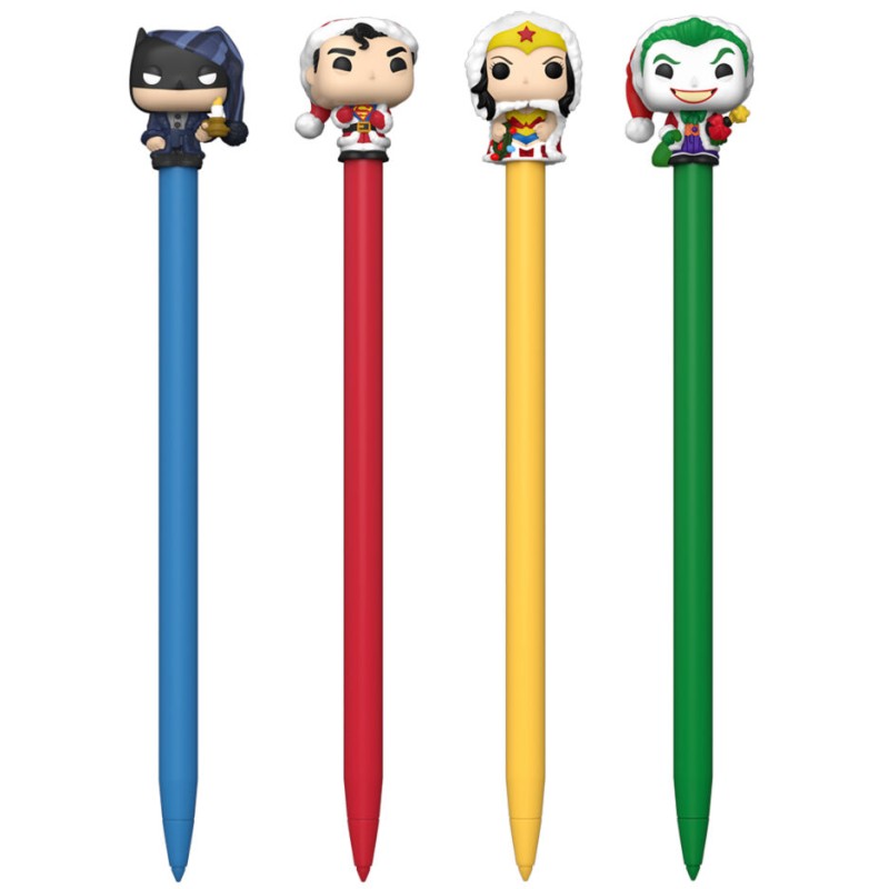 DC Comics Holiday Super Heroes assorted pen