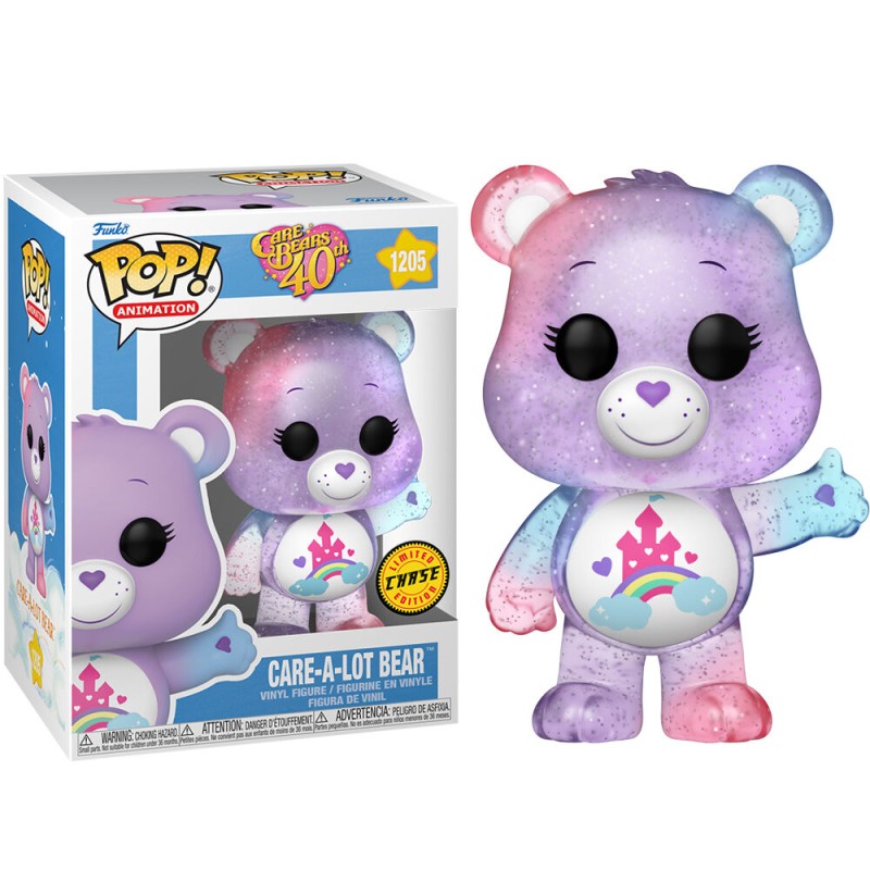 POP figure Care Bears 40th Anniversary Care a Lot Bear Chase