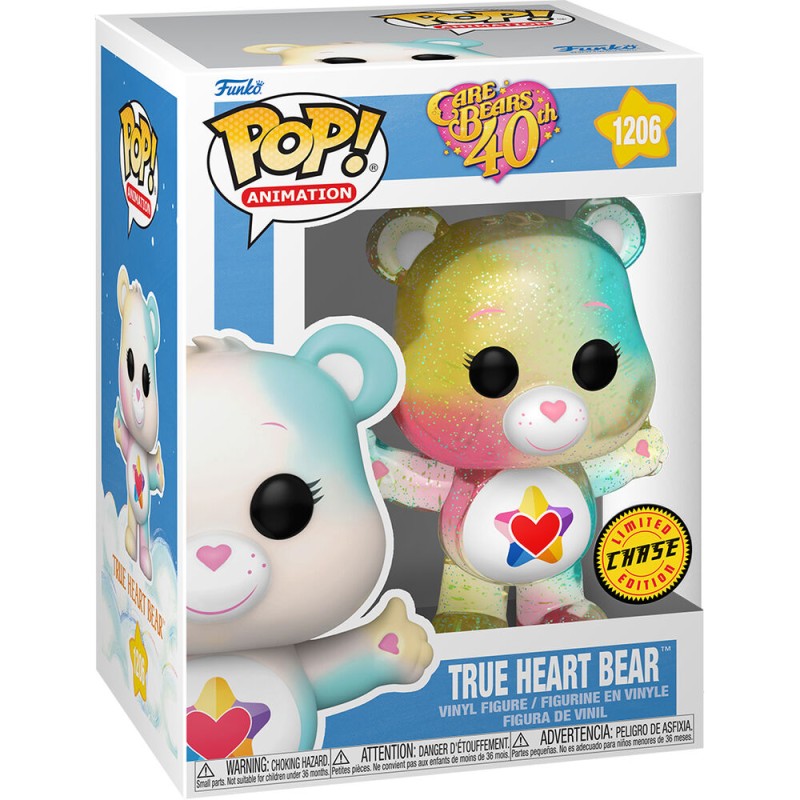 POP figure Care Bears 40th Anniversary True Heart Bear 5 + 1 Chase