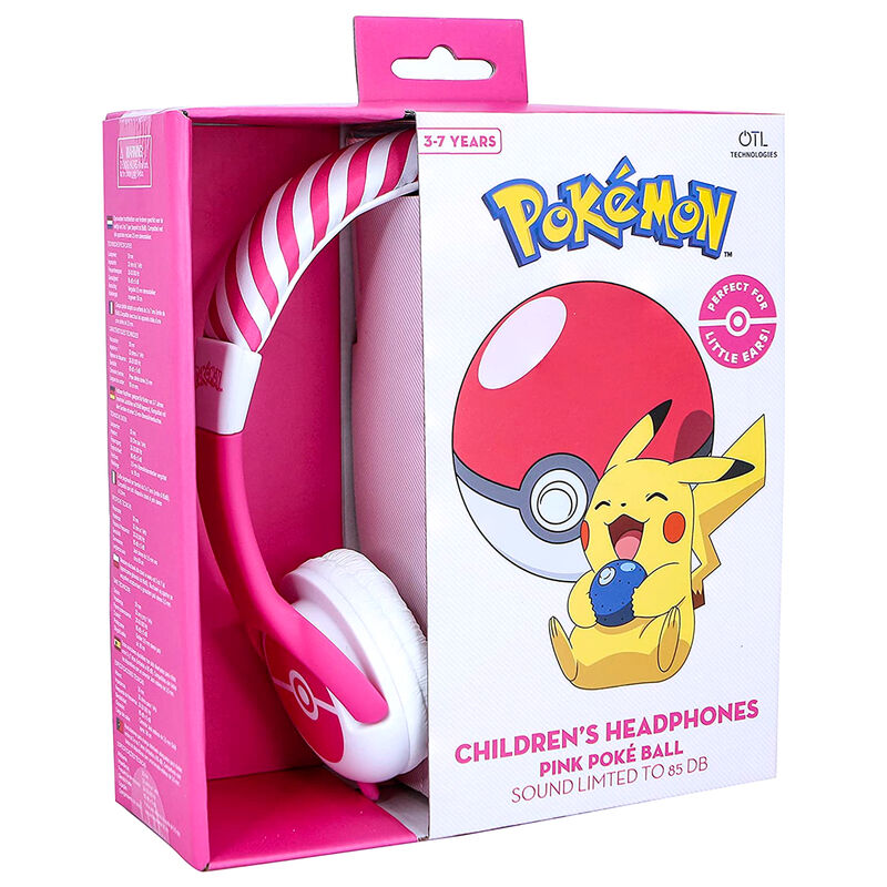 Pokemon Pink Pokeball kids headphones Pokemon Pink Pokeball kids headphones
