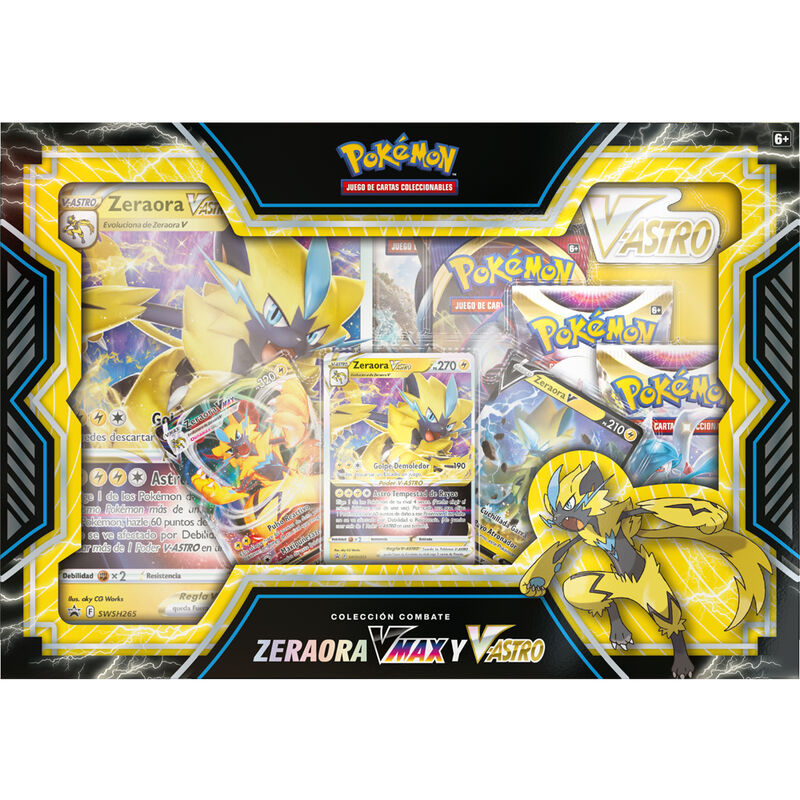 Spanish Pokemon Deoxys Vmax & Zeraora Vmax assorted Collectible card game boxes