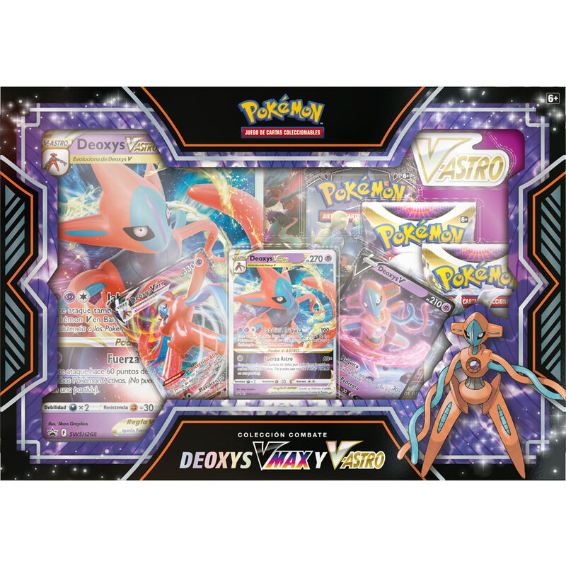 Spanish Pokemon Deoxys Vmax & Zeraora Vmax assorted Collectible card game boxes