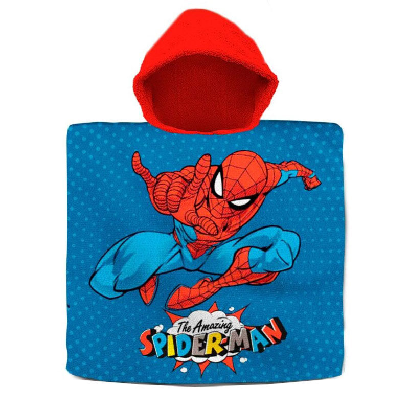 Marvel Spiderman cotton poncho towel Marvel Spiderman cotton poncho towel