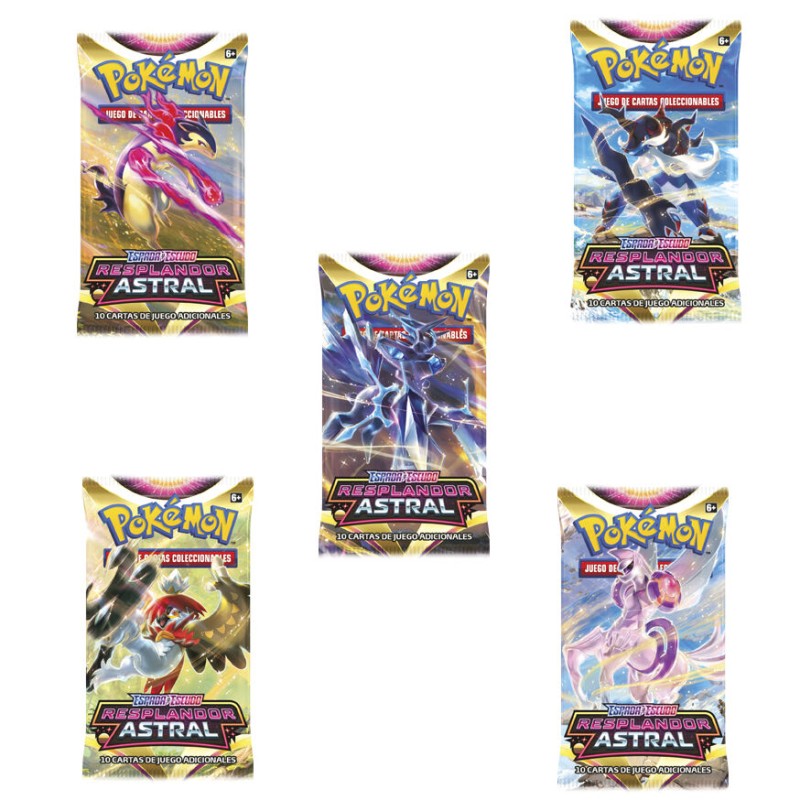 Spanish Pokemon On Sword and Shield Resplandor Astral Cards 10 exhibitor 36 units