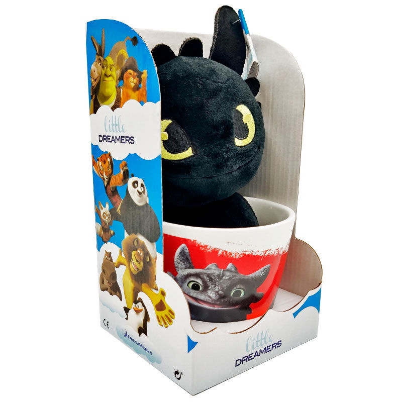 How to Train Your Dragon Toothless Mug + plush toy 18cm