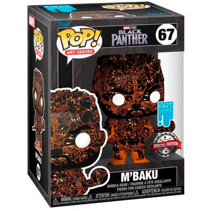 POP figure Marvel Black Panther M Baku Artist + Case Exclusive POP figure Marvel Black Panther M Baku Artist + Case Exclusive