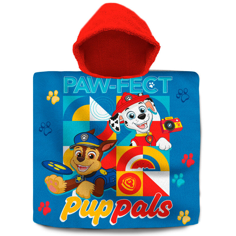 Paw Patrol cotton poncho towel