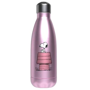 Snoopy Pink Kennel stainless steel bottle 550ml