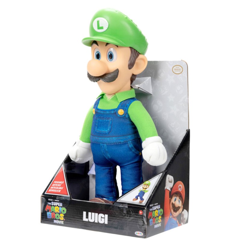 Super Mario Bros The Movie Luigi plush toy 30cm