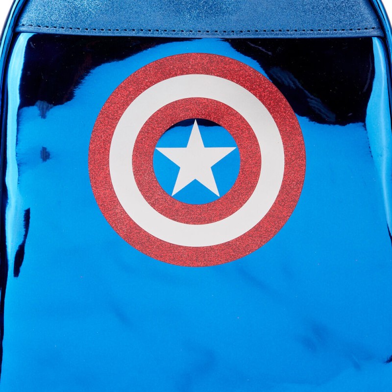 Loungefly Marvel Captain America metallic backpack 26cm