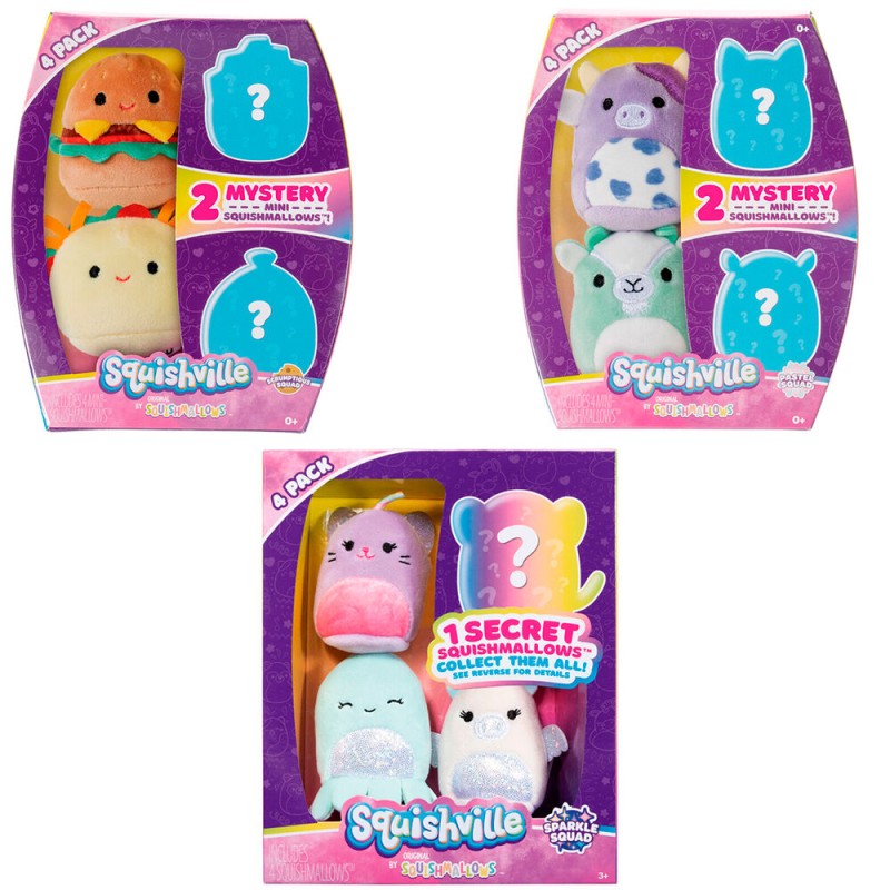 Squishmallows plush toy set assorted 5cm