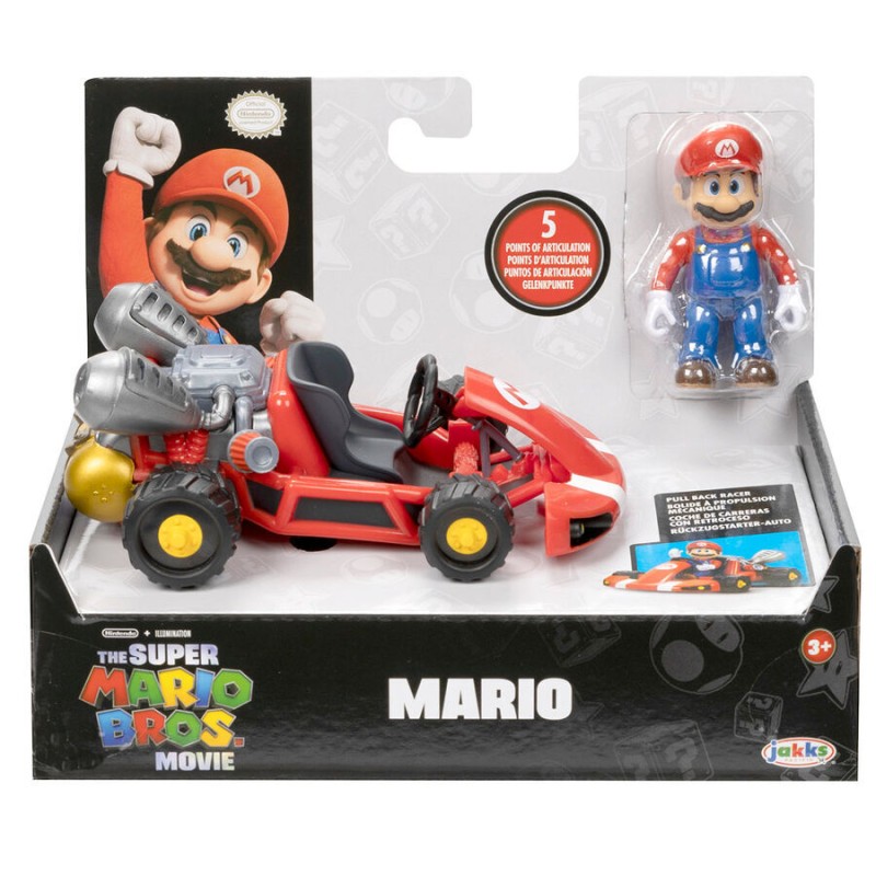 Mario Kart The Movie Super Mario Bros Vehicle + figure assorted 6cm Mario Kart The Movie Super Mario Bros Vehicle + figure assorted 6cm