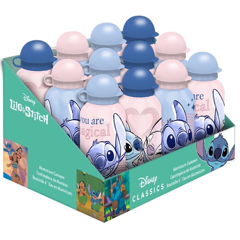 Disney Stitch aluminium canteen 500ml assorted Disney Stitch aluminium canteen 500ml assorted
