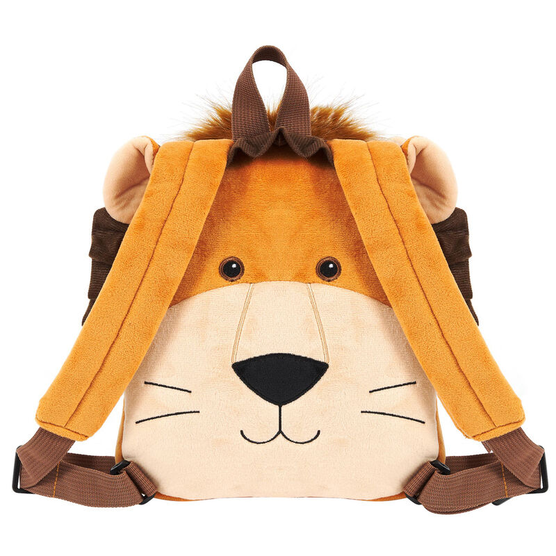 Lenny Lion reversible backpack with plush toy 25cm