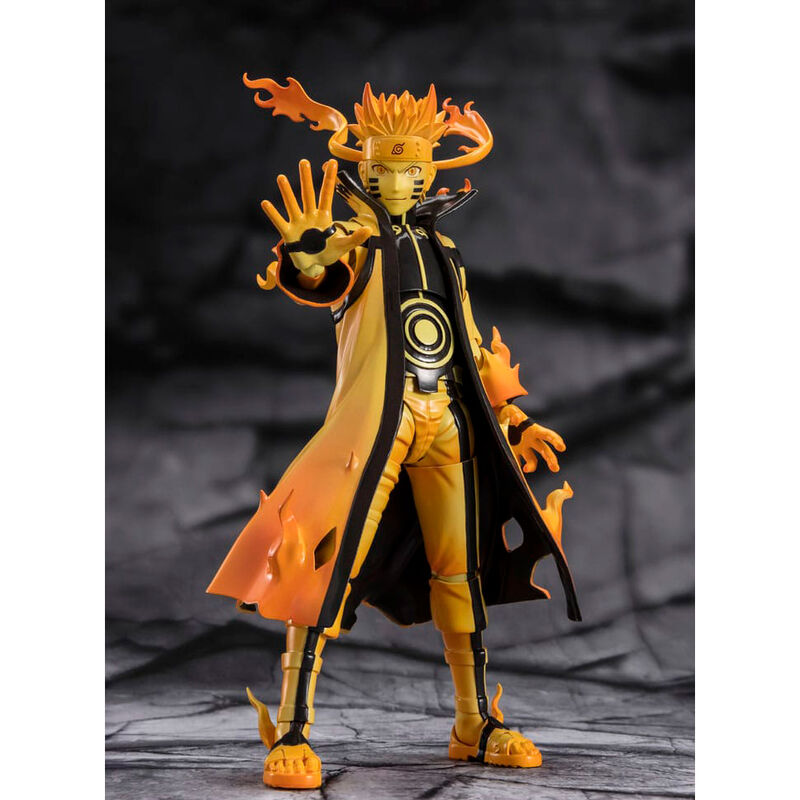 Naruto Shippuden Courageous Strength That Binds Naruto Uzumaki Kurama Link SH Figuarts figure 15cm