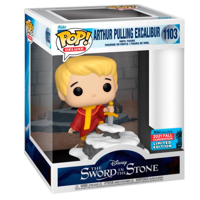 POP figure Deluxe Disney The Sword in the Stone Arthur Pulling Excalibur Exclusive POP figure Deluxe Disney The Sword in the Stone Arthur Pulling Excalibur Exclusive