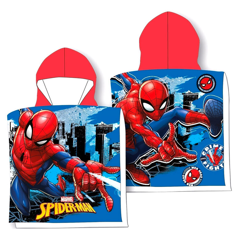 Marvel Spiderman cotton poncho towel Marvel Spiderman cotton poncho towel