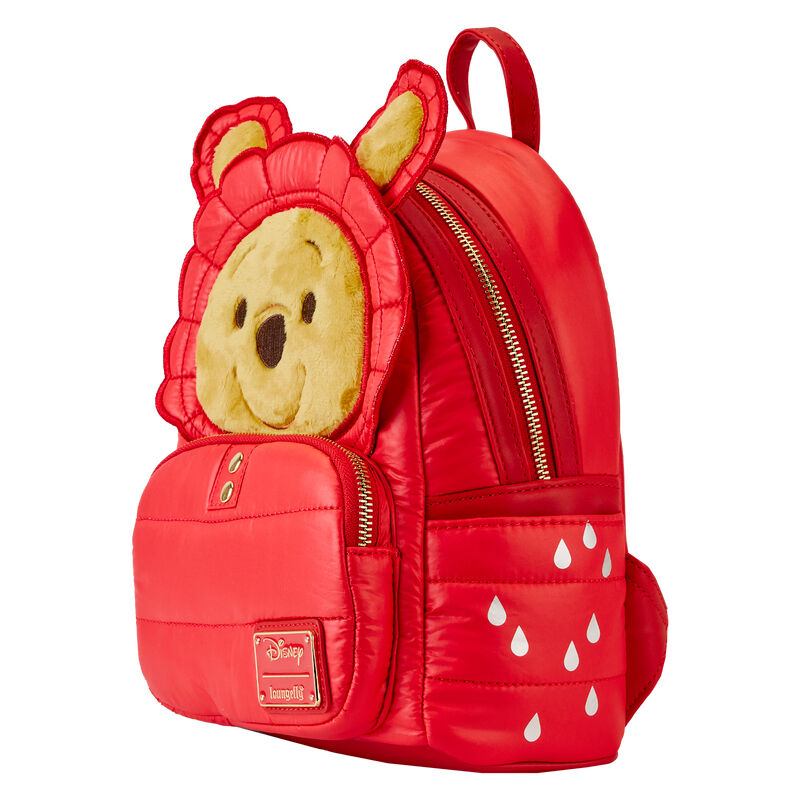Loungefly Disney Winnie the Pooh Rainy Day Puffer Jacket backpack 26cm