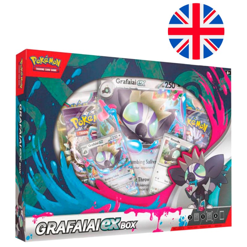 English Pokemon Grafaia collectible card game box