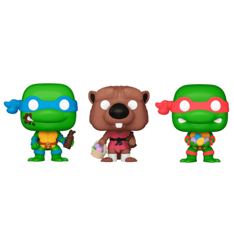 Carrot Pocket POP blister 3 figures Ninja Turtles Splinter Leonardo Raphael