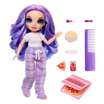 Rainbow High pyjama party Violet doll 22cm